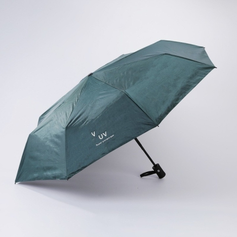 Umbrela pliabila automata protectie UV50+ si ploaie, vinil si otel, 96 x 67 cm, usoara, compacta, verde [3]