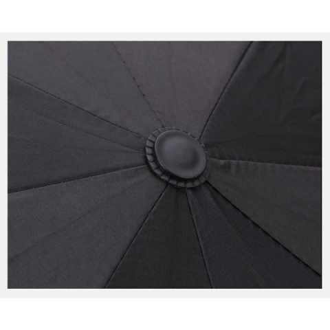 Umbrela pliabila automata protectie UV50+ si ploaie, vinil si otel, 96 x 67 cm, usoara, compacta, negru [5]