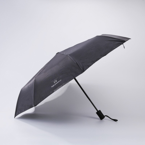 Umbrela, Protectie UV Soare, Pliabila, din Vinil si Otel, 96 x 67 cm, Negru [2]