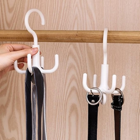 Umeras pentru haine, rotativ, alb, plastic, 13.5 x 7 cm [4]