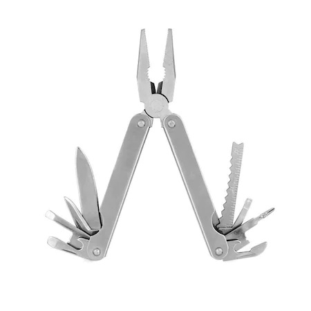 Camping - Unealta multifunctionala compacta tip cleste cu 11 functii + saculet inclus
