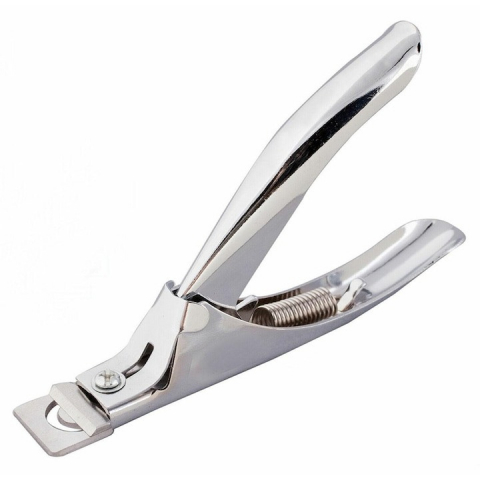 Ustensile îngrijire unghii - Unghiera pentru manichiura si pedichiura, din inox, 13 cm, argintie
