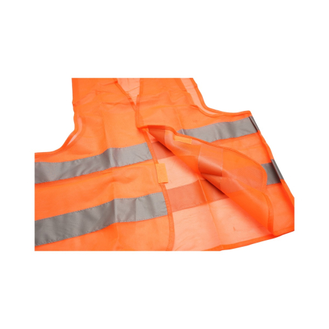 Vesta reflectorizanta, marime XXL, benzi de semnalizare, portocaliu [3]