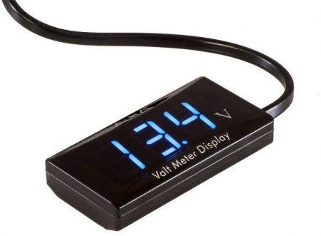 Voltmetru digital auto, tensiune 8-16 V cu afisare LED - Negru [3]