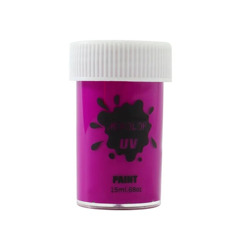 JOCURI ȘI JUCĂRII - Vopsea pentru fata si corp 15 ml, culoare mov, pigment fosforescent fluorescent, activare cu apa, efect UV