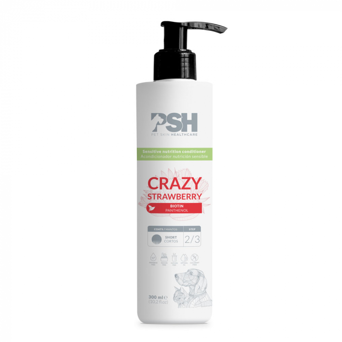 BALSAM CRAZY STRAWBERRY-  PUTERNIC HIDRATANT ,PSH, 300 ml - PSH [3]