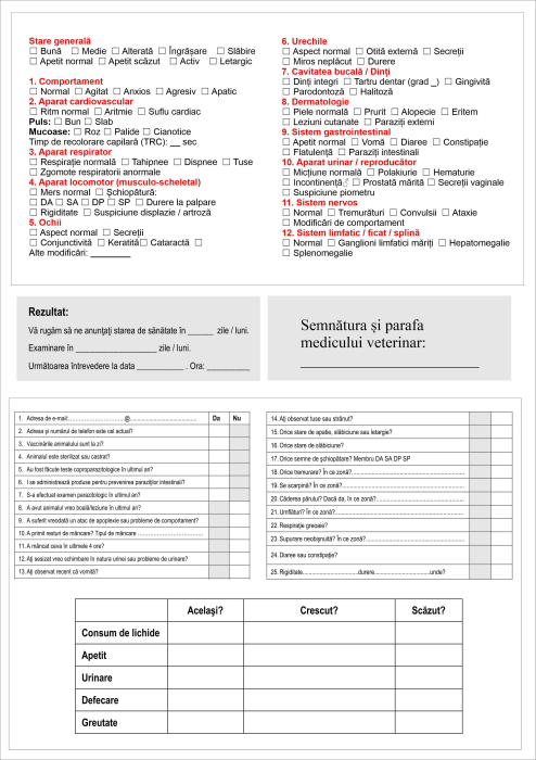 SET 100 bucati Fisa de examinare CAINE, A4 [2]