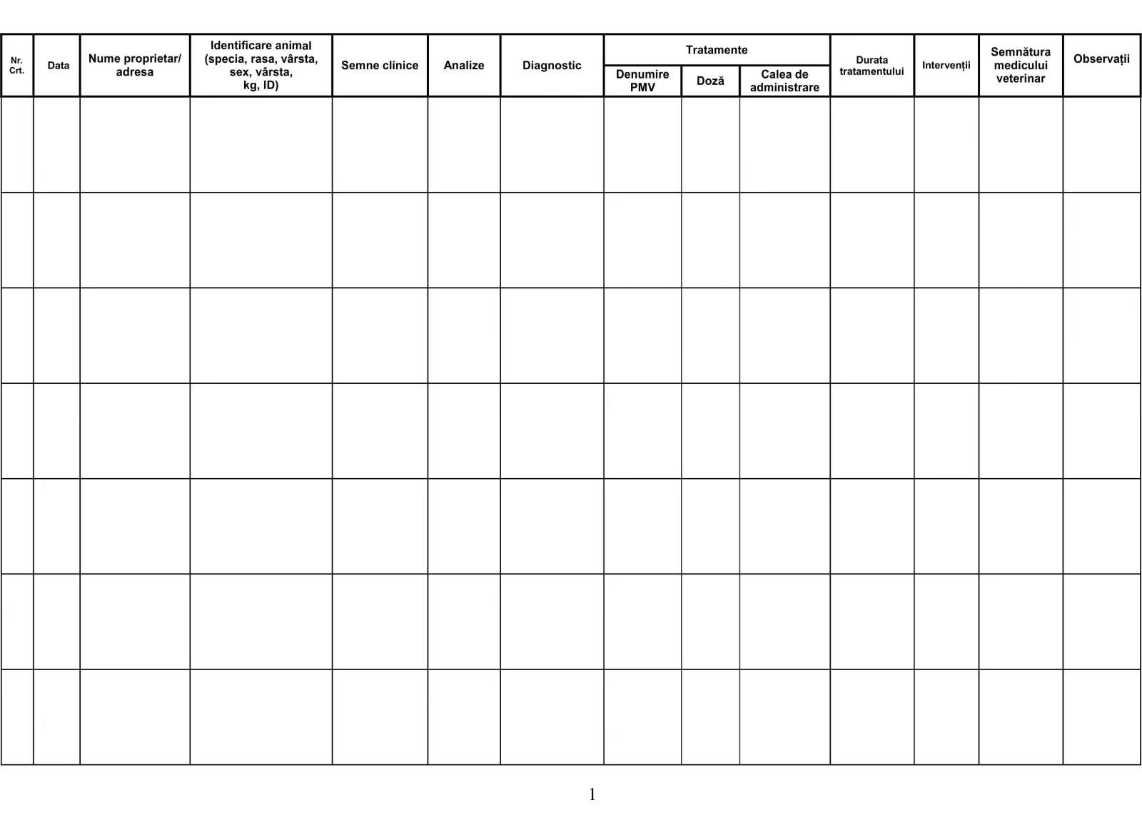 Registru consultatii animale de companie, A4 , 50 file [2]