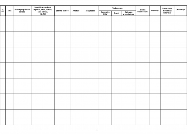Registru consultatii animale de companie, A4 x 100 file [2]