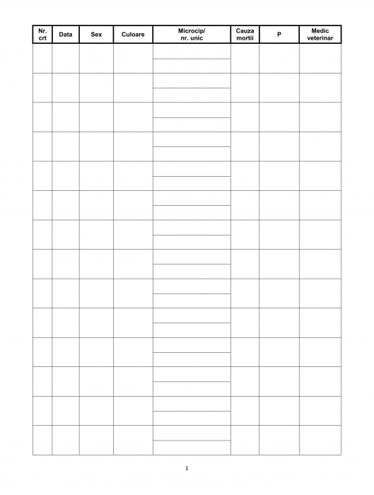 Registru evidenta mortalitatii, A4, 100 file [2]