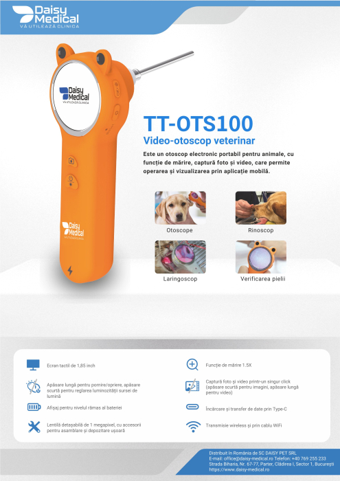 Video otoscop smart uz veterinar TT-OTS100 [2]