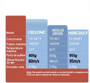 Uscator profesional cu doua motoare Aeolus Hercules TD-900XT [2]