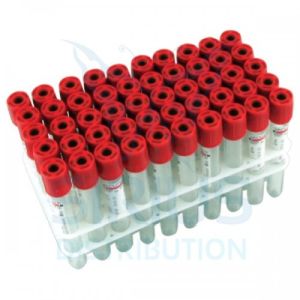 Consumabile laborator - Eprubete biochimie cu Clot Activator (ROSU), 100 buc / cutie