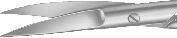 Instrumente individuale - Foarfeca chirurgicala curba AESCULAP CVD S/S, 145 mm, BC444R