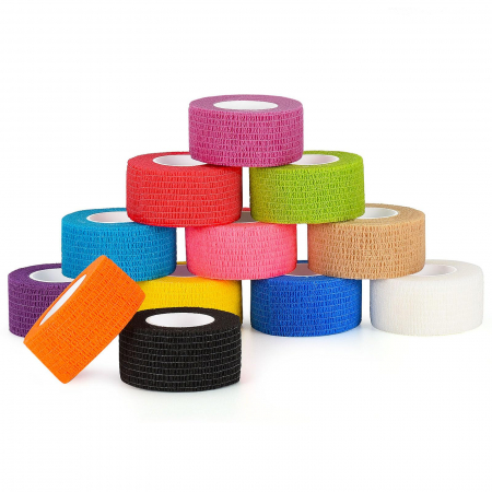 Bandaje autoadezive - Bandaj elastic autoadeziv colorat - 2,5 cm
