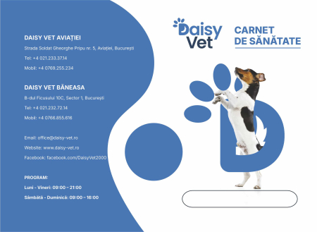 Printuri Personalizate - Carnete sanatate caini, set 100 bucati, cu cod unic, PERSONALIZATE