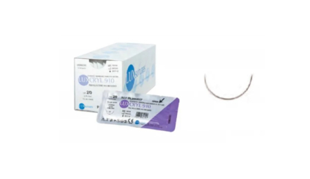 POLYGLACTINE 910 sutures - Fire de sutura PGLA 910 2/0, 75 cm (1/2 30mm ac rotund), PL20HR30