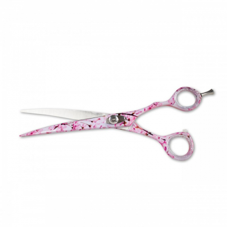 Cosmetică veterinară - Foarfeca curba IDEALCUT FLOWER, pt.cosmetica veterinara, 19 cm