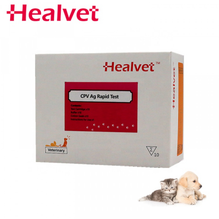 Kit 10 teste  pentru detectarea Parvovirusului canin- CPV HEALVET [0]