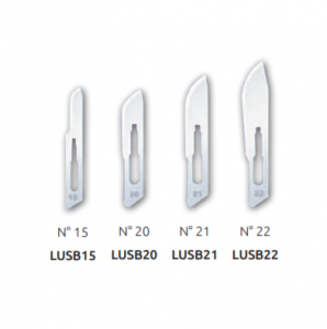 Consumabile laborator - Lame bisturiu sterile, otel carbon, LUXSUTURES, 100 buc/cutie