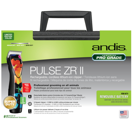 Masina de tuns profesionala, fara fir, ANDIS Pulse ZR II Ltd..Ed. Flora (cutit #10), 79070 [1]