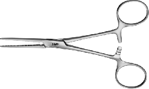 Instrumentar veterinar - Pensa hemostatica dreapta AESCULAP Pean STR, 140 mm - BH414R