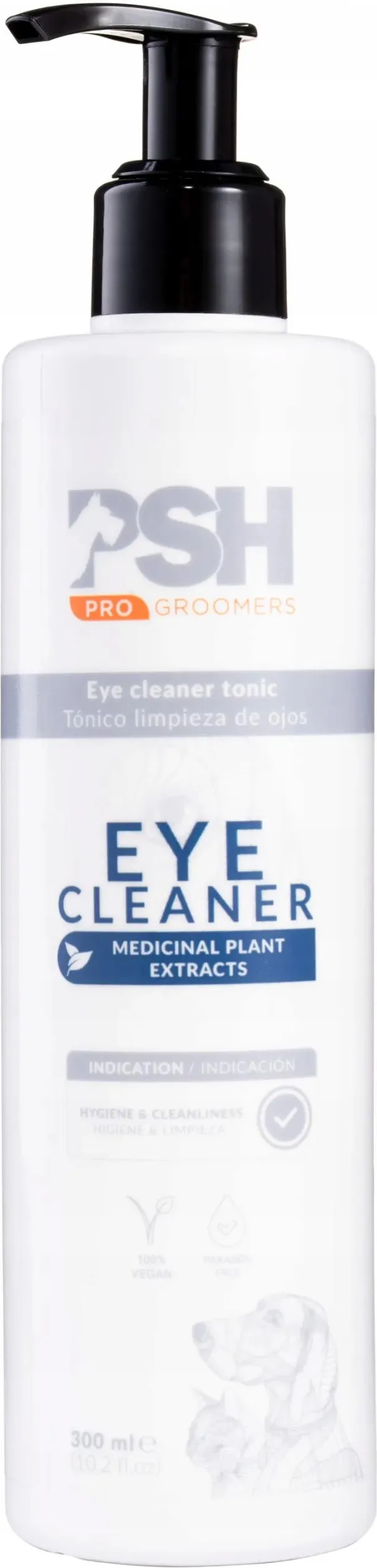 Tratamente grooming / măști - PSH  solutie curatare ochi pentru caini si pisici, hipoalergenica, fara parabeni, vegana