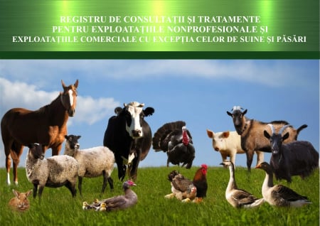 Registre veterinare - Registru de consultatii si tratamente pentru exploatatiile nonprofesionale, A4, 100 file