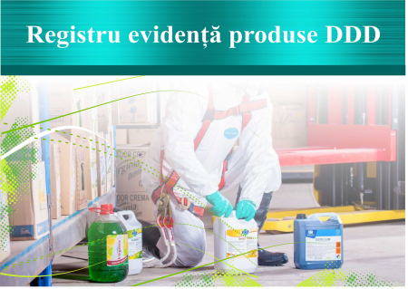 Registre veterinare - Registru gestionare substante DDD, A4, 100 file