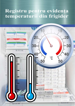 Registre veterinare - Registru pentru evidenta temperaturii din frigider