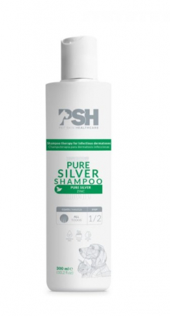 Cosmetice animale - Sampon dermatologic pentru caini PURE SILVER 300 ML