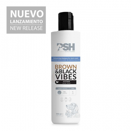 Igienă animale - Sampon pentru blana maronie si neagra  ,BROWN & BLACK Vibes VIBES,PSH, 300ml