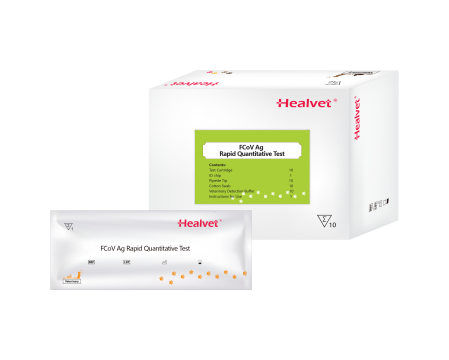 Teste  compatibile analizor imunoflorescenta HEALVET - FCOV Ag Rapid Quantitative Test