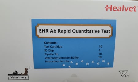 Analizoare - Test rapid cantitativ detectie Ehrlichioza canina （EHR Ab）pentru analizorul de imunoflorescenta Healvet