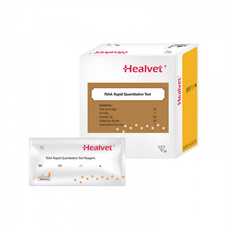 Teste  compatibile analizor imunoflorescenta HEALVET - Test rapid fSAA pentru analizor imunofluorescență veterinară Healvet