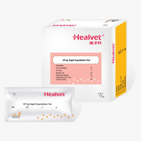 Teste  compatibile analizor imunoflorescenta HEALVET - Test rapid functie gastricaQ HELICOBACTER PYLORI - HP pentru analizor imunofluorescență veterinară Healvet