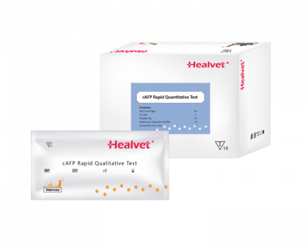 Teste  compatibile analizor imunoflorescenta HEALVET - Test rapid marker tumorali Q cAFP pentru analizor imunofluorescență veterinară Healvet