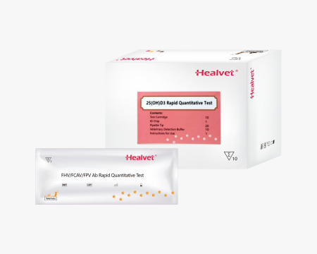 TESTE RAPIDE PENTRU COAGULARE / COAGULOMETRIE  HEALVET - Test rapid Q 25(OH)D3 pentru analizor imunofluorescență veterinară Healvet