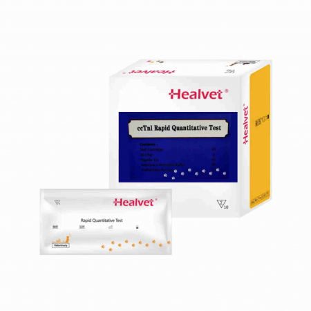 Teste  compatibile analizor imunoflorescenta HEALVET - Test rapid Q ccTnl TROPONINA CARDIACA canina pentru analizor imunofluorescență veterinară Healvet