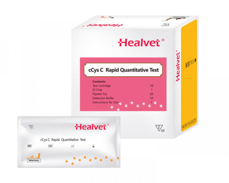 Teste  compatibile analizor imunoflorescenta HEALVET - Test rapid Q cCys C pentru analizor imunofluorescență veterinară Healvet