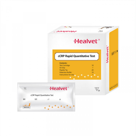 Teste  compatibile analizor imunoflorescenta HEALVET - Test rapid Q CRP pentru analizor imunofluorescență veterinară Healvet