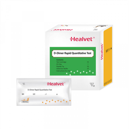 Teste  compatibile analizor imunoflorescenta HEALVET - Test rapid Q D-Dimer pentru analizor imunofluorescență veterinară Healvet