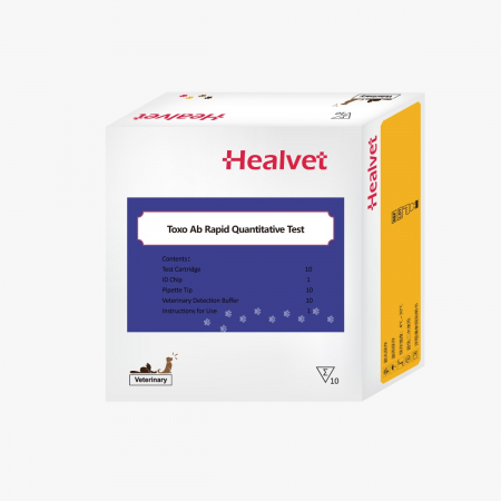 Teste  compatibile analizor imunoflorescenta HEALVET - Test rapid TOXOPLASMA GONDII ANTICORPI pentru analizor imunofluorescență veterinară  Healvet