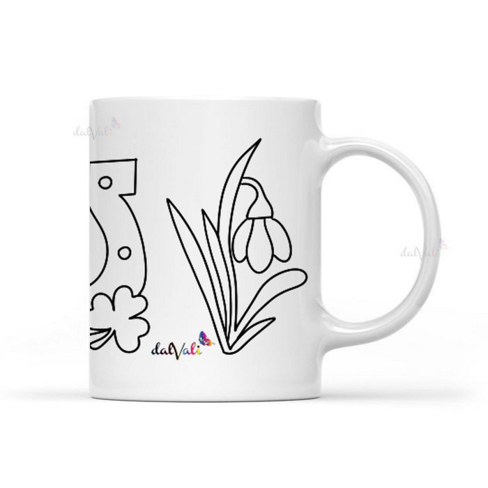 Cana de pictat 1 Martie + Cadou 1 set 6 culori acrilice si 1 set 3 pensule [2]