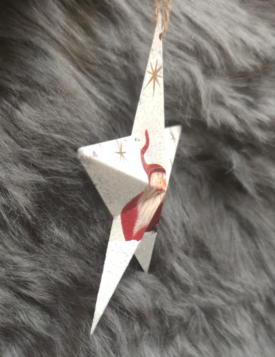 Decoratiune brad stea 15cm [3]