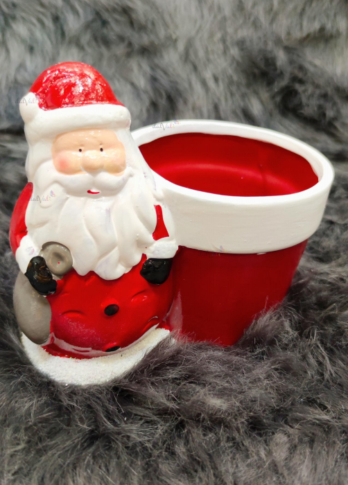Ghiveci ceramica Mos Craciun [2]