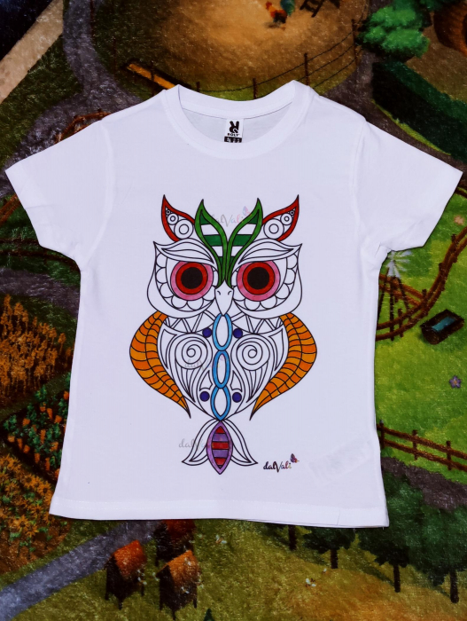 TRICOU COPII DE COLORAT MANDALA BUFNITA [3]