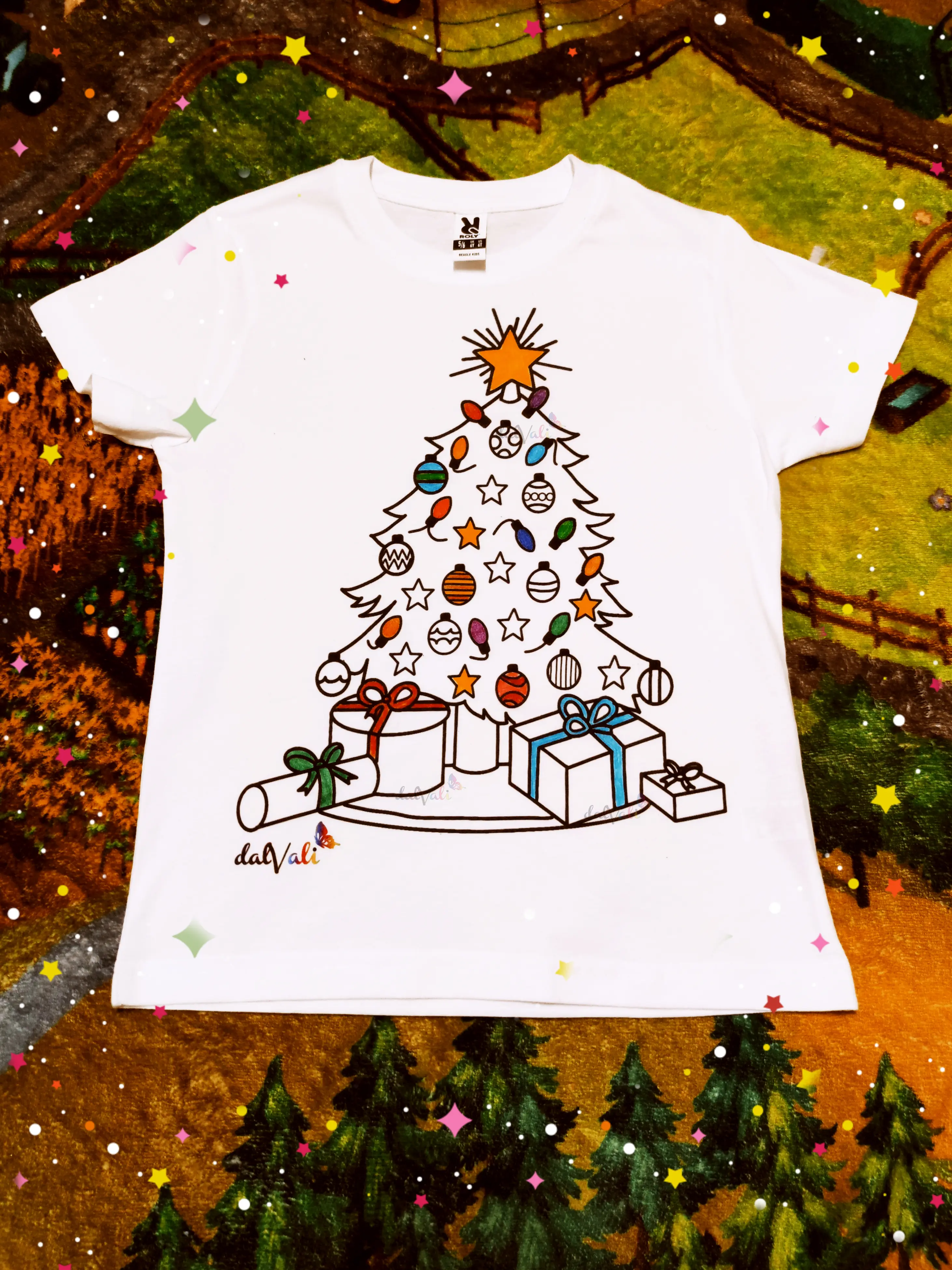 TRICOU EDUCATIV DE COLORAT BRAD DE CRACIUN [2]