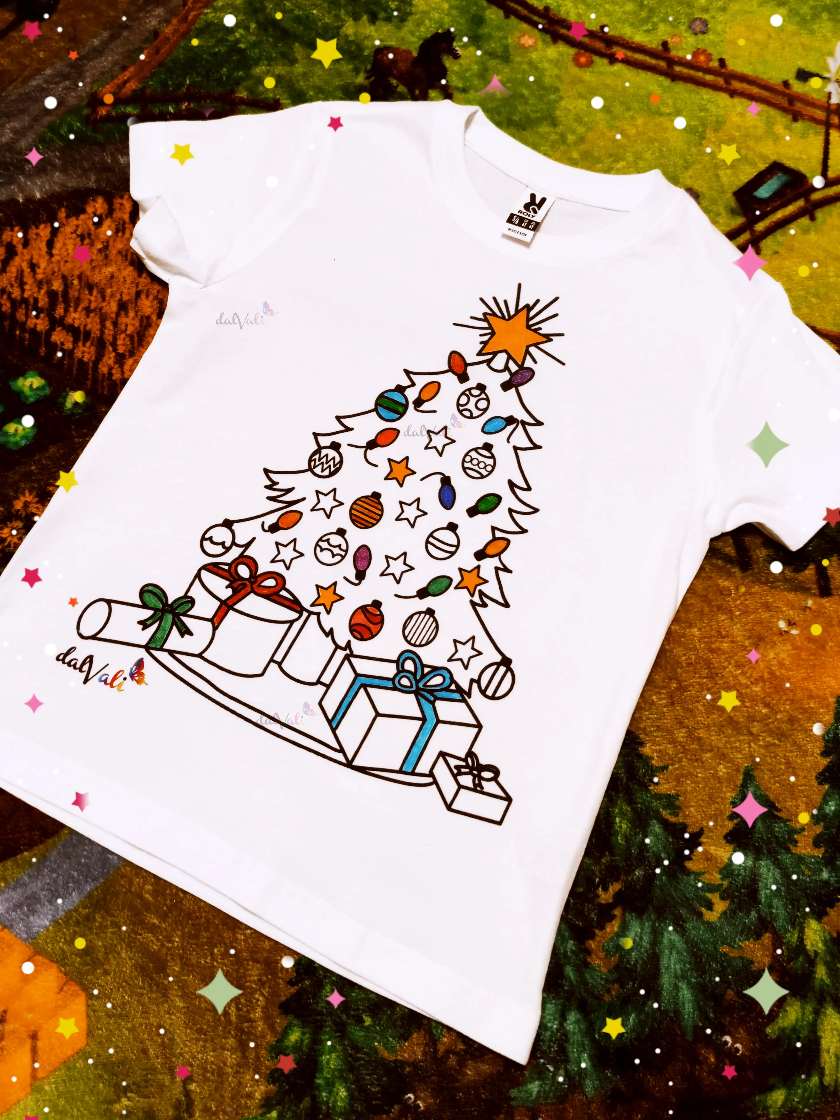TRICOU EDUCATIV DE COLORAT BRAD DE CRACIUN [3]