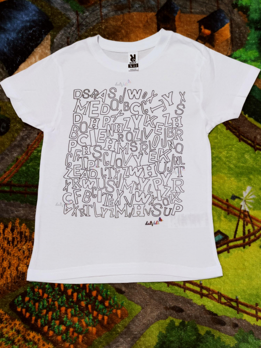 TRICOU EDUCATIV DE COLORAT CAUTA SI COLOREAZA ALFABETUL [3]